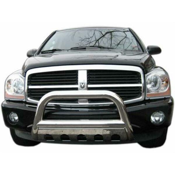 Broadfeet 3 in. Polished Stainless Steel Bull Bar with Skid Plate- 2003-2013 DWFO-223-33